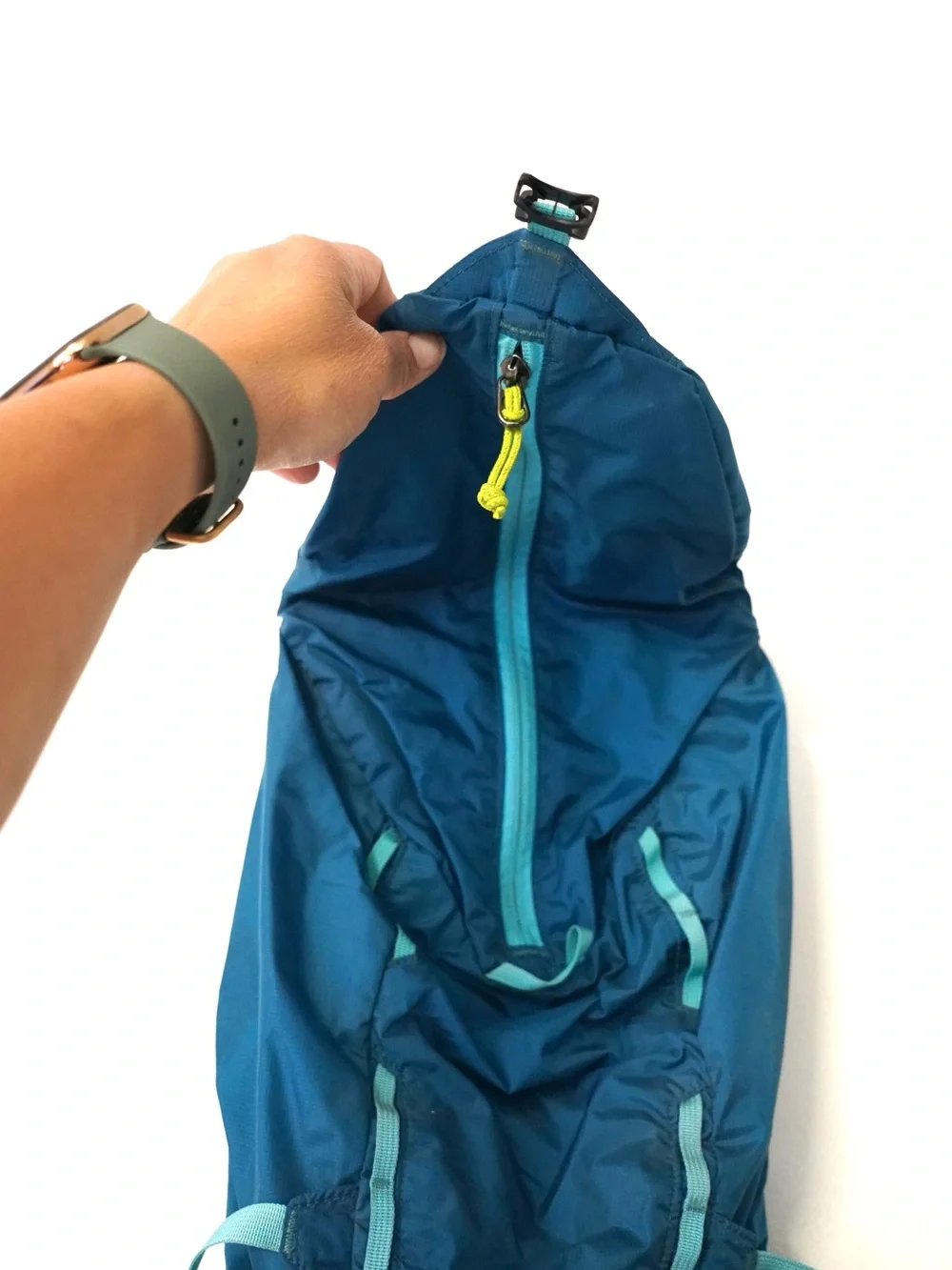 Vntg Patagonia Nine Trails Lightweight Hike Run Backpack Bag 49510 Blue 15 L